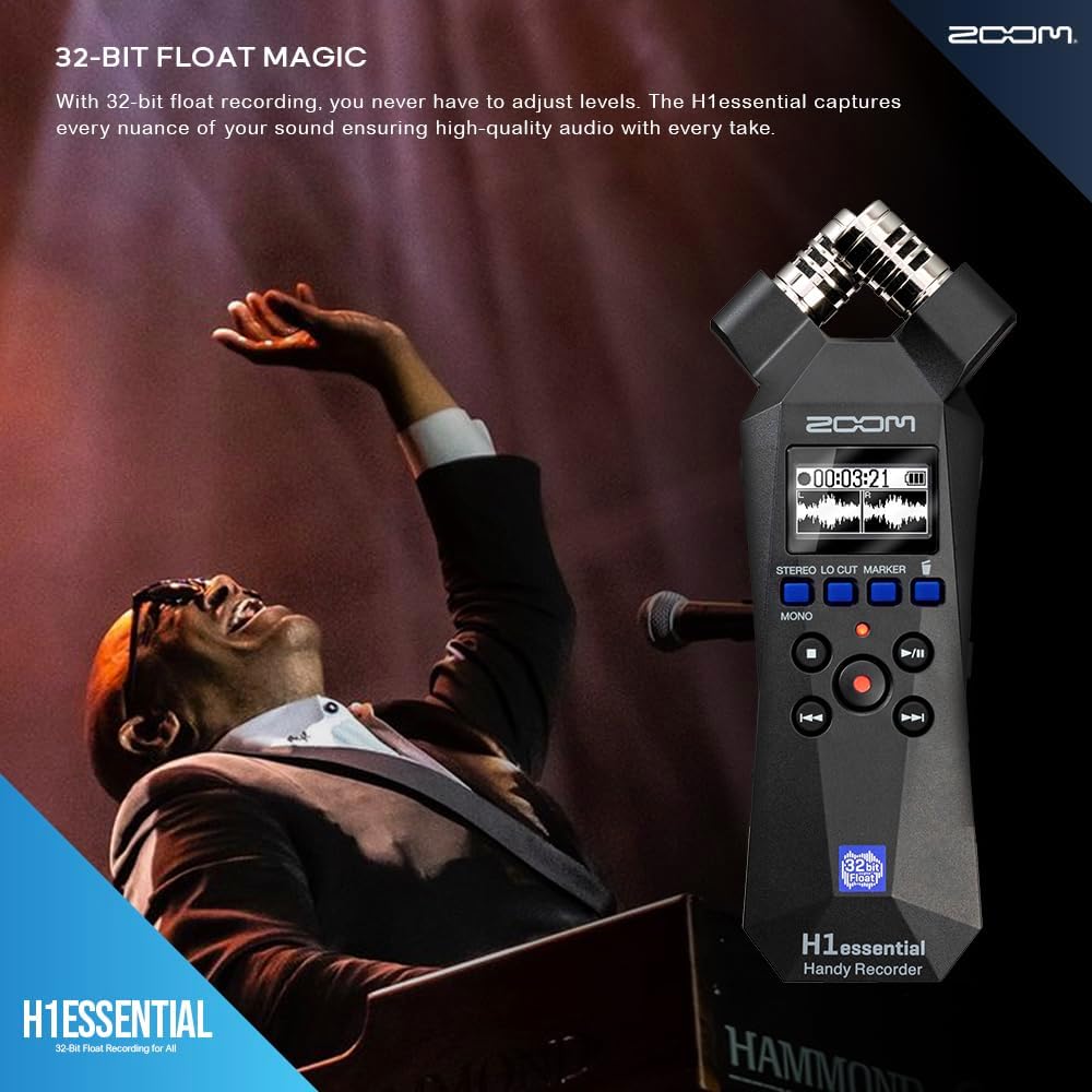 Portable Stereo Audio Recorder with X/Y Microphone A963951