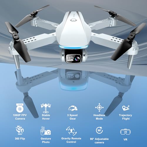 Foldable Drone with 1080P HD Camera, 2 Batteries and Carrying Case B5472