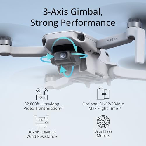 Drone with 4K UHD Camera, 3-Axis Gimbal, Under 249 g E82279