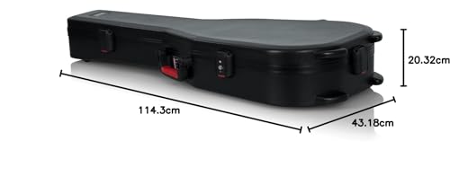 Molded Flight Case for Strat/Tele Style Electric Guitars with TSA Locking Latch U665