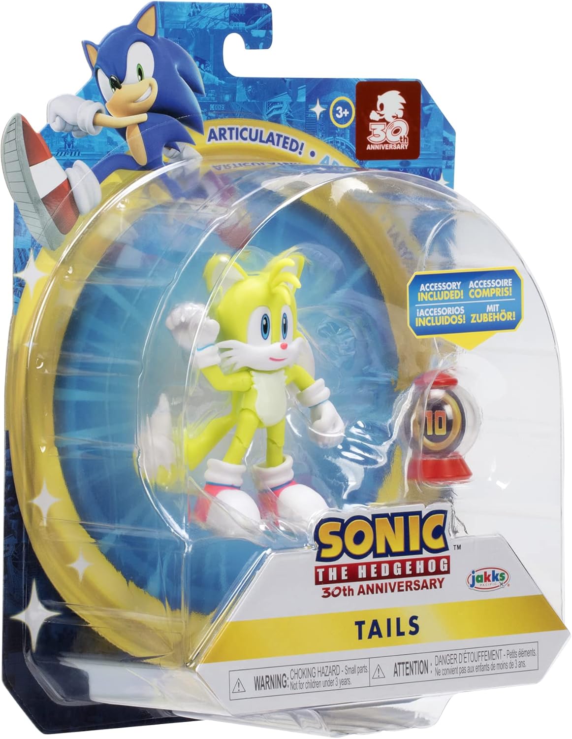 4-Inch Action Figure Modern Tails with Ring Item Box Collectible Toy Y2757
