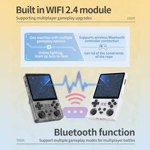 Handheld Game Console with 10000 Games, 4-Inch IPS Screen, 16+64G, 5000mAh Battery J1220