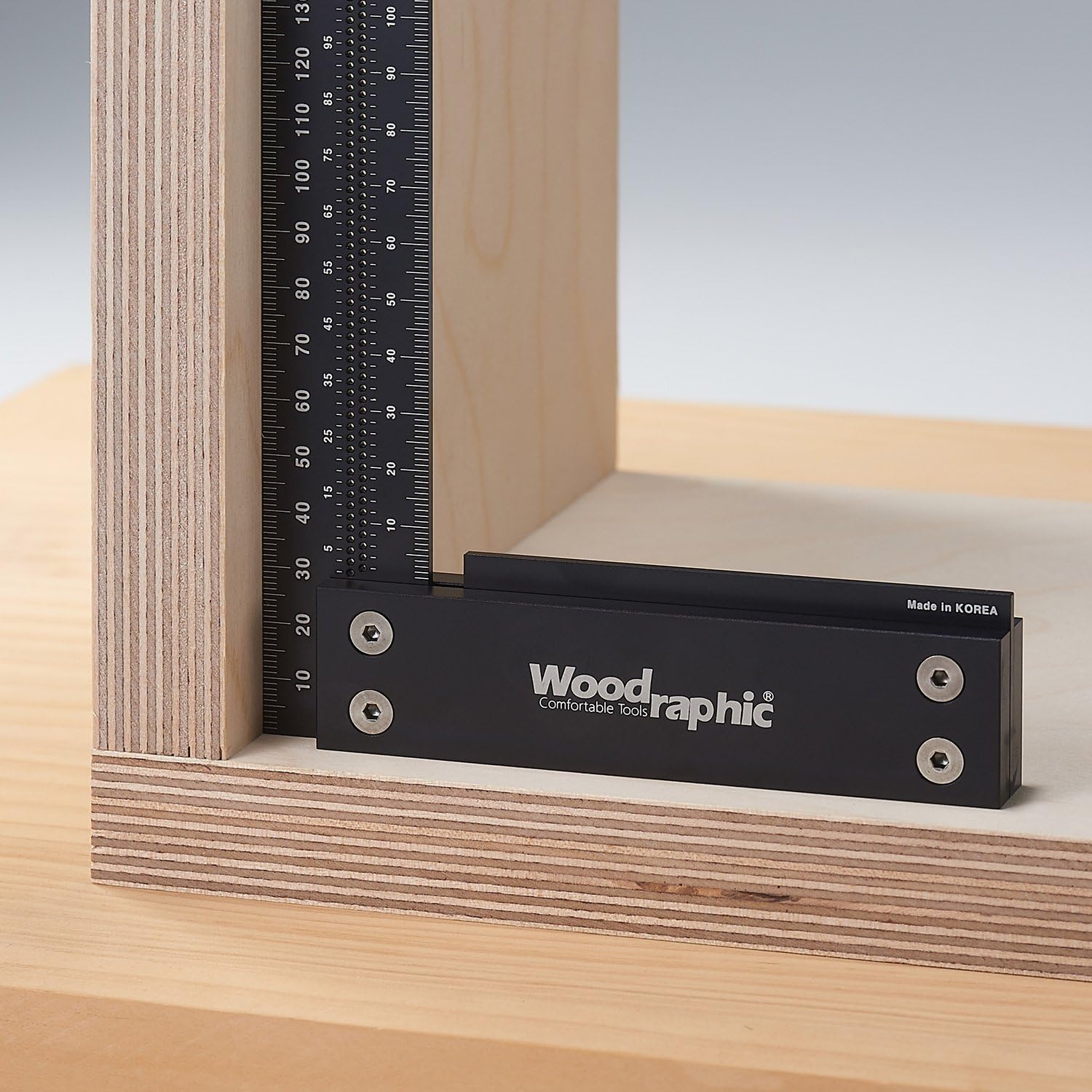 12-inch Precision Square Ruler for Woodworking Marking and Measuring R781715