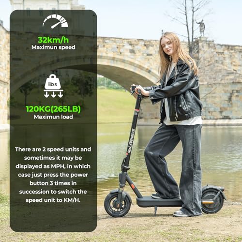 Electric Scooter for Adults, Long Range, Dual Suspension D190