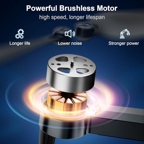 Drone with 2K HD Camera for Adults, GPS Auto Return, Brushless Motor, Foldable Quadcopter W548062