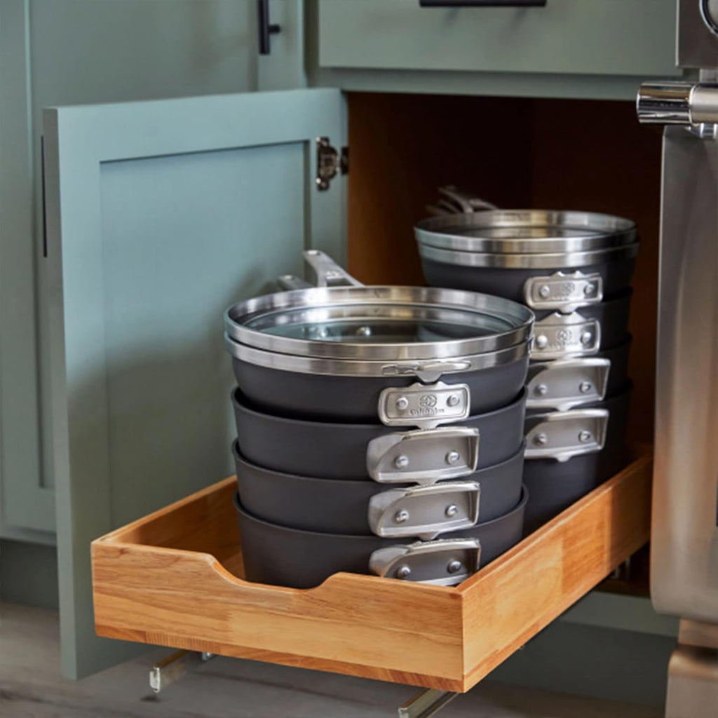 1.5 Quart Sauce Pan with Lid, Hard-Anodized Nonstick Cookware B532