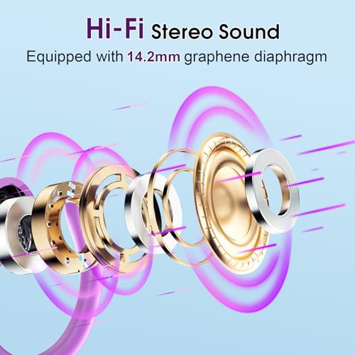 Wireless Earbuds Bluetooth 5.4 with Earhooks, IPX7 Waterproof P475856