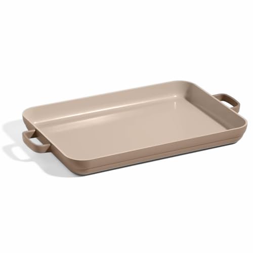 Our Place Griddle Pan - Versatile Nonstick Ceramic Sheet Pan & Stovetop Griddle | Toxin-Free, Dual-Use, with Ergonomic Handles | 5 Qt Capacity, Oven Safe Up to 450°F | Spice