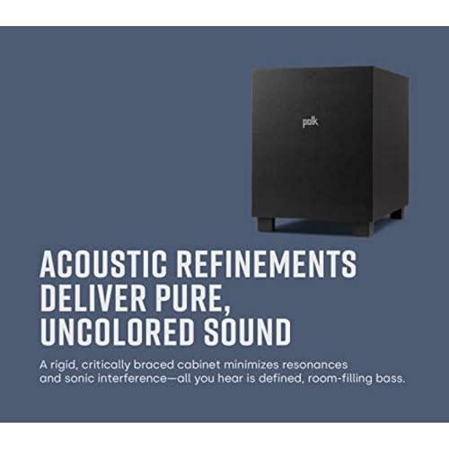 10" Home Subwoofer with 100W Amplifier, Dolby Atmos & DTS:X Compatible P253133