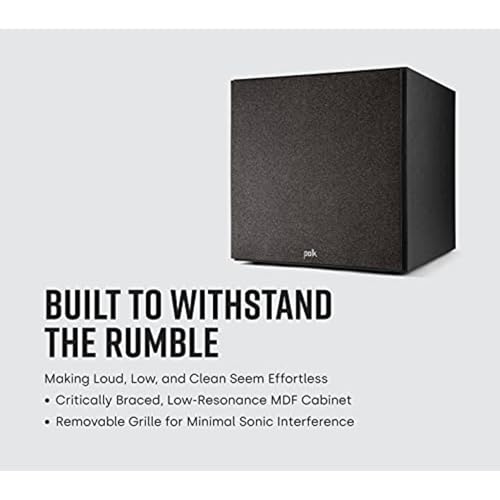 10" Home Subwoofer with 100W Amplifier, Dolby Atmos & DTS:X Compatible P253133