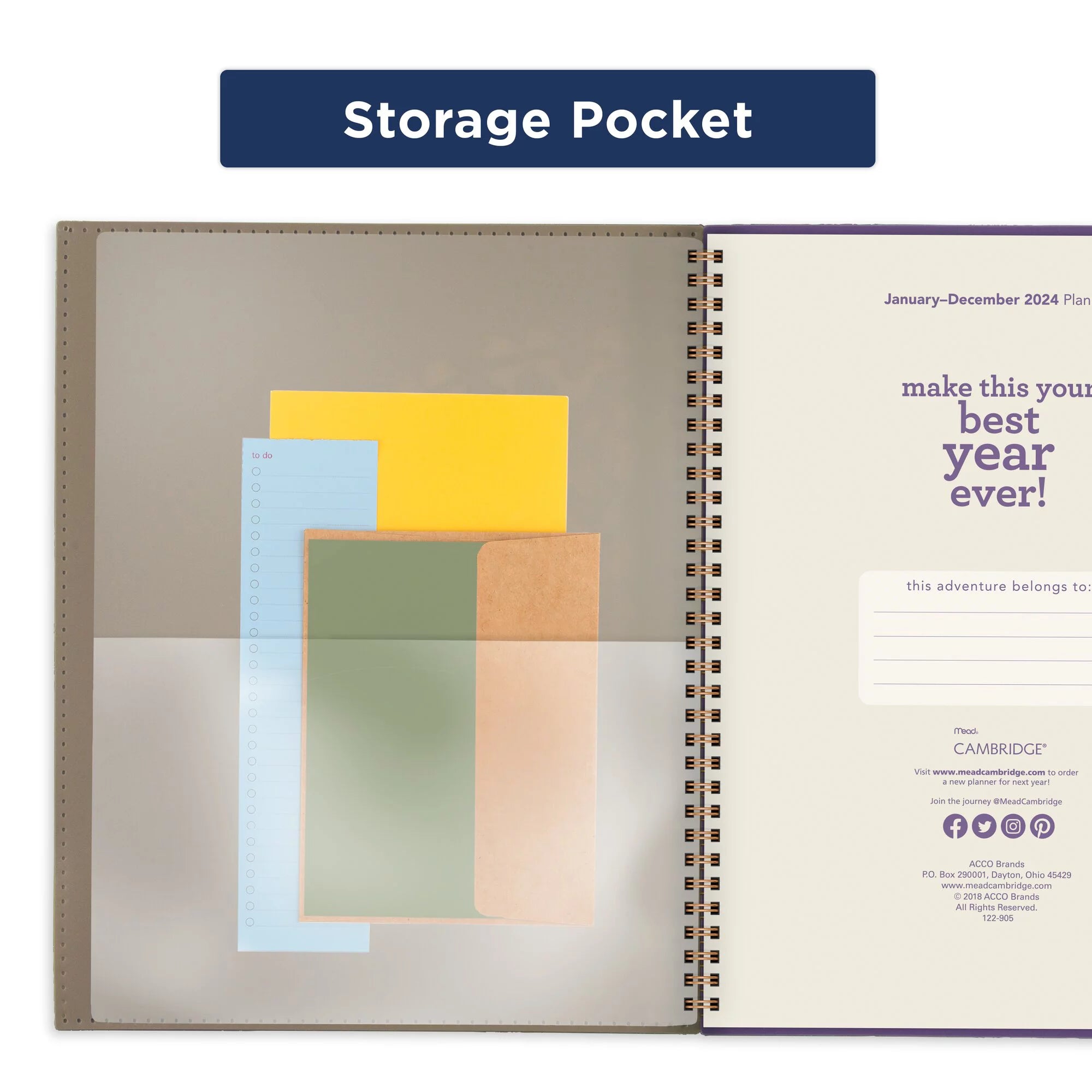 Weekly Monthly Planner Large 8.5 x 11 A5903