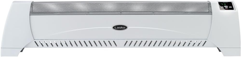 Lasko 5622 Low Profile Silent Room Heater, White