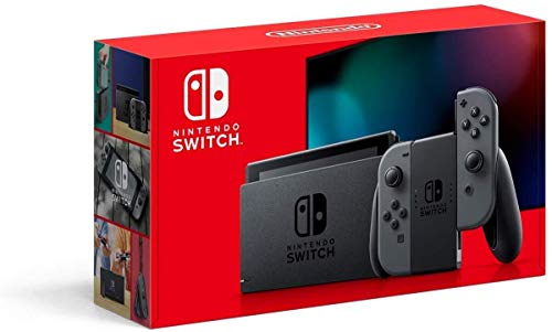 Switch Game Console - Black with Blue/Red Joycon (Renewed) L834521