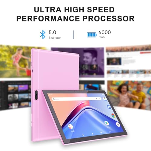 10 Inch Android 14 Tablet with Keyboard, 8GB RAM, 64GB Storage H38978