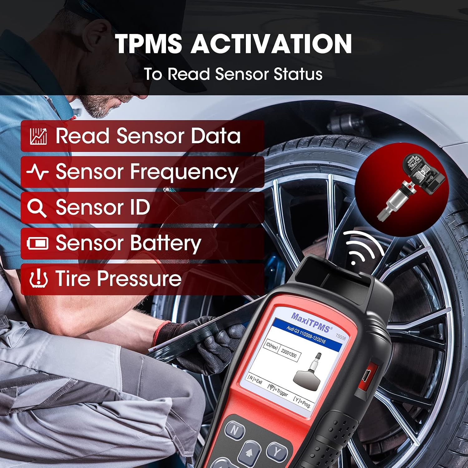 TPMS Relearn Tool for Tire Pressure Monitoring System W54726