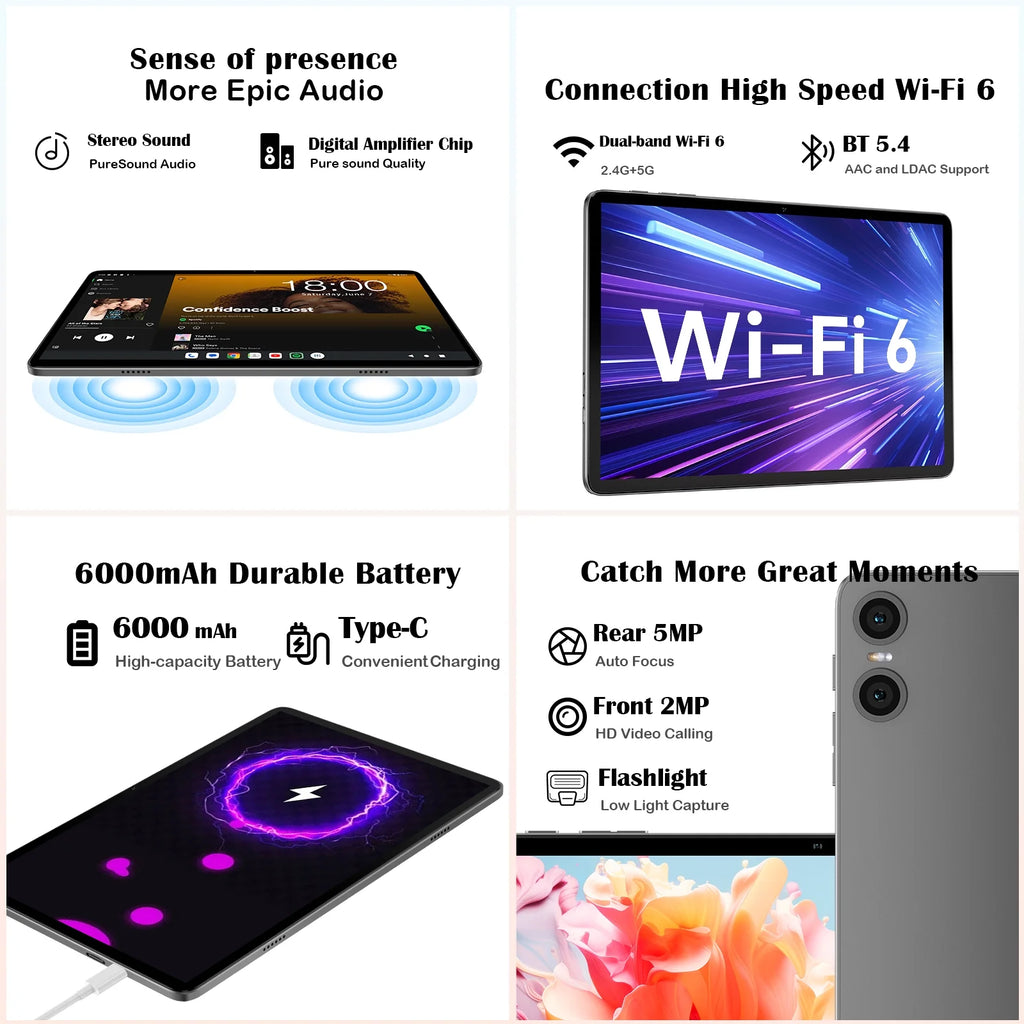 10 inch Android Tablet, 10GB RAM 128GB ROM, Octa Core, HD Display T99097