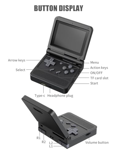 Retro Handheld Game Console, 2000 Classic Games, 3.0-in HD IPS Screen, Red O277144