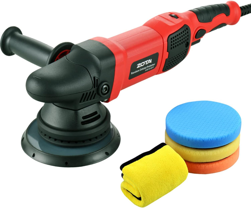 ZOTA Car Polisher, 21mm Long-Throw Orbital Polisher, 6.5" Dual Action Polisher 900w Buffer for Car Detailing with Variable Speed Soft Start-RP15021