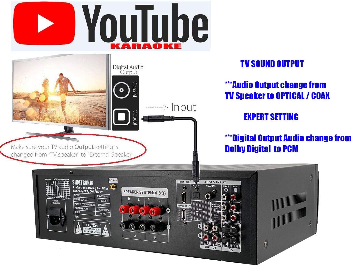 Professional 1500W Mixing Amplifier Karaoke with Bluetooth and Voice Recording Q7749