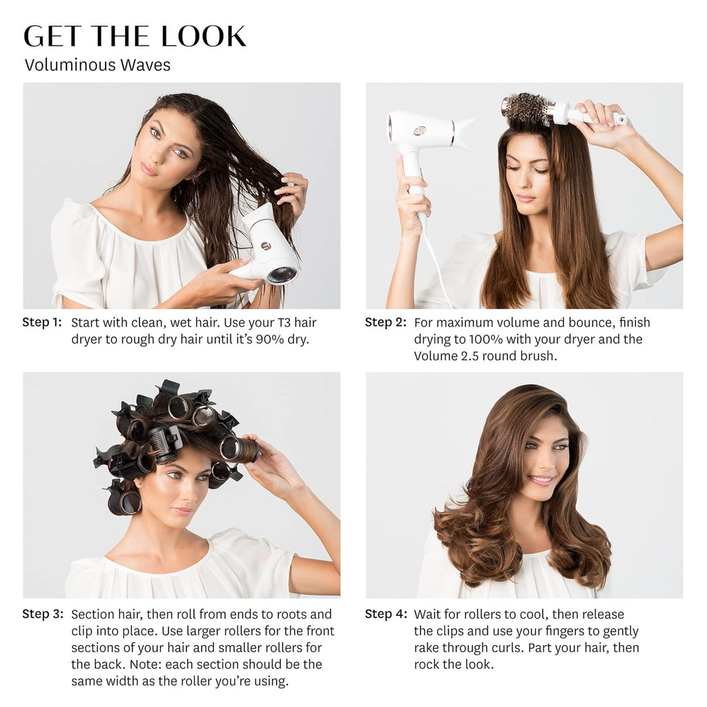 Volumizing Hot Rollers Hair Curler Set of 8 D693560