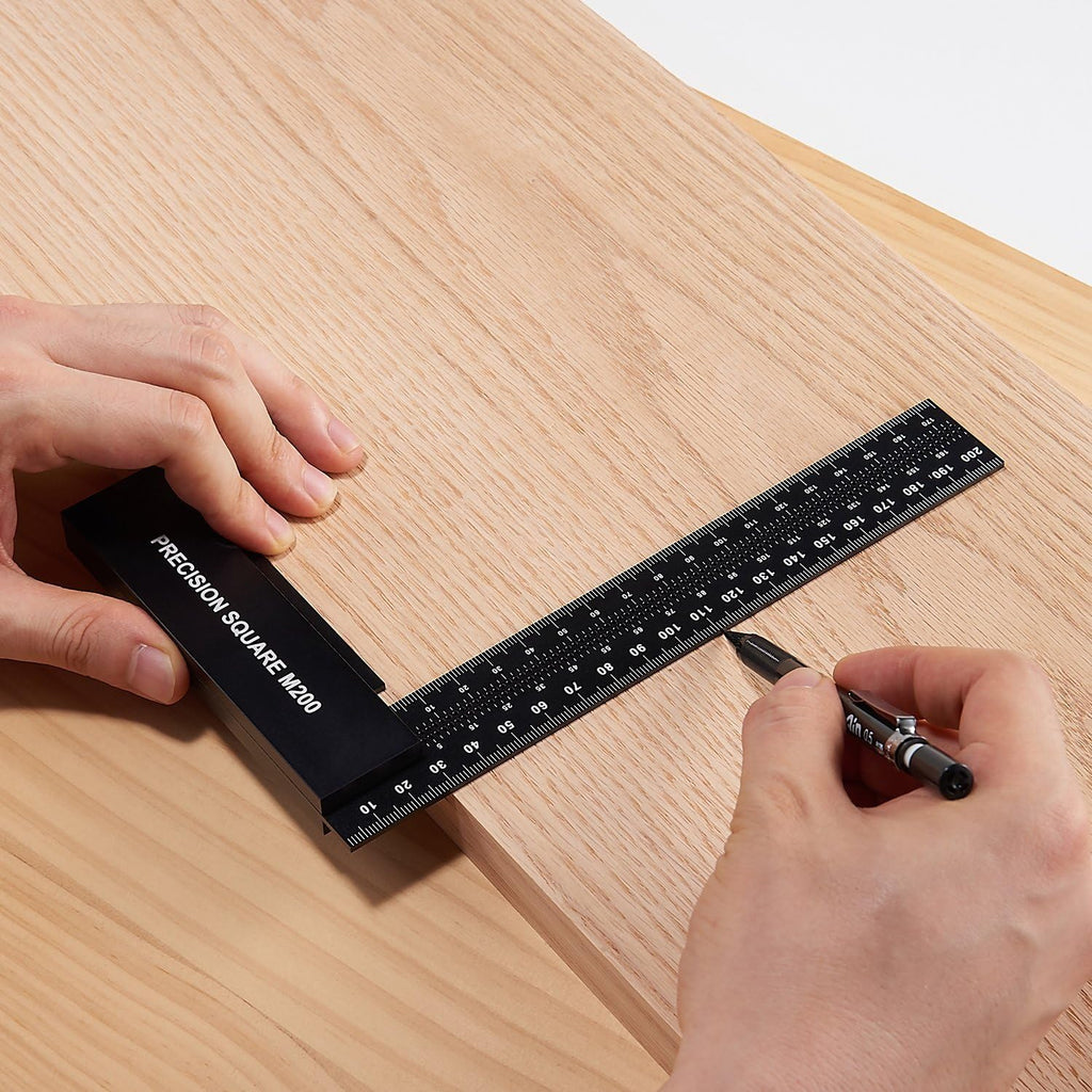 12-inch Precision Square Ruler for Woodworking Marking and Measuring R781715