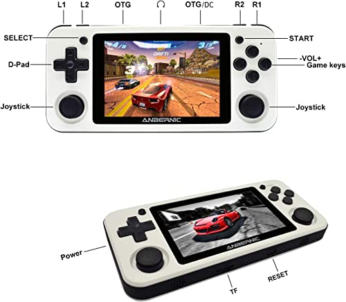 Handheld Game Console, 3.5 Inch IPS Screen, 64GB Storage Y62402