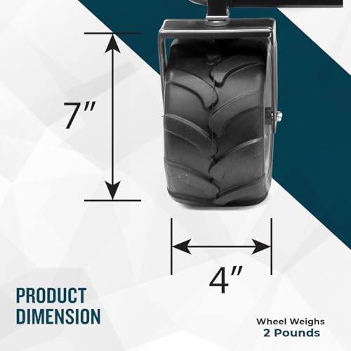 Heavy Duty Solid Tire Wheel for All-Terrain Wagons & Garden Carts A64280