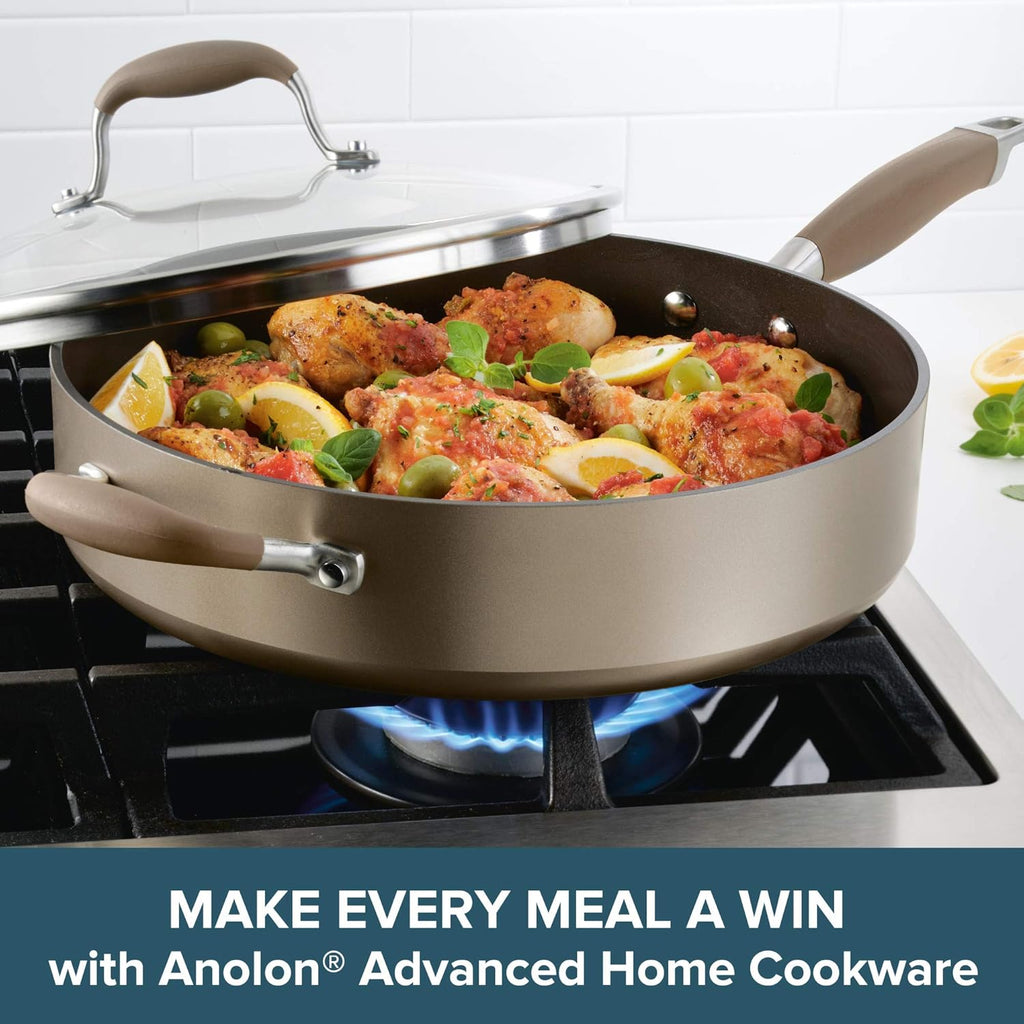 Nonstick Sauté Pan with Helper Handle, 5-Quart J87691