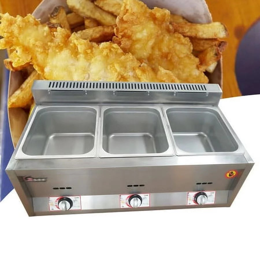 Commercial Propane Deep Fryer Countertop 18L Gas Fryer X3989