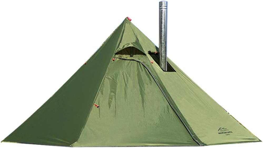 3 Person Lightweight Tipi Hot Tent with Fire Retardant Flue Pipes W41755