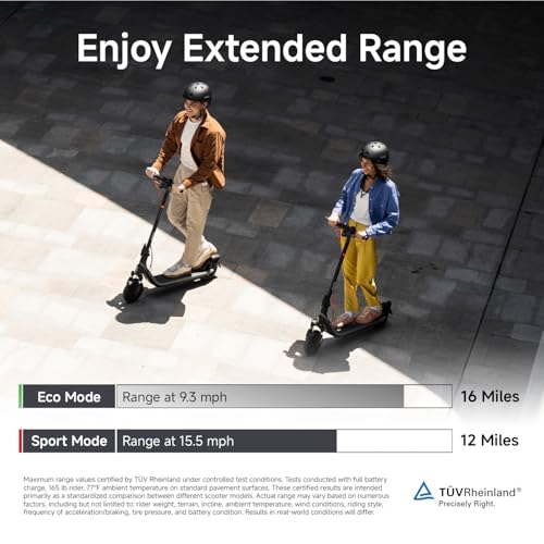 Electric Scooter for Adults, 15.5 mph Top Speed, Front Suspension C332250