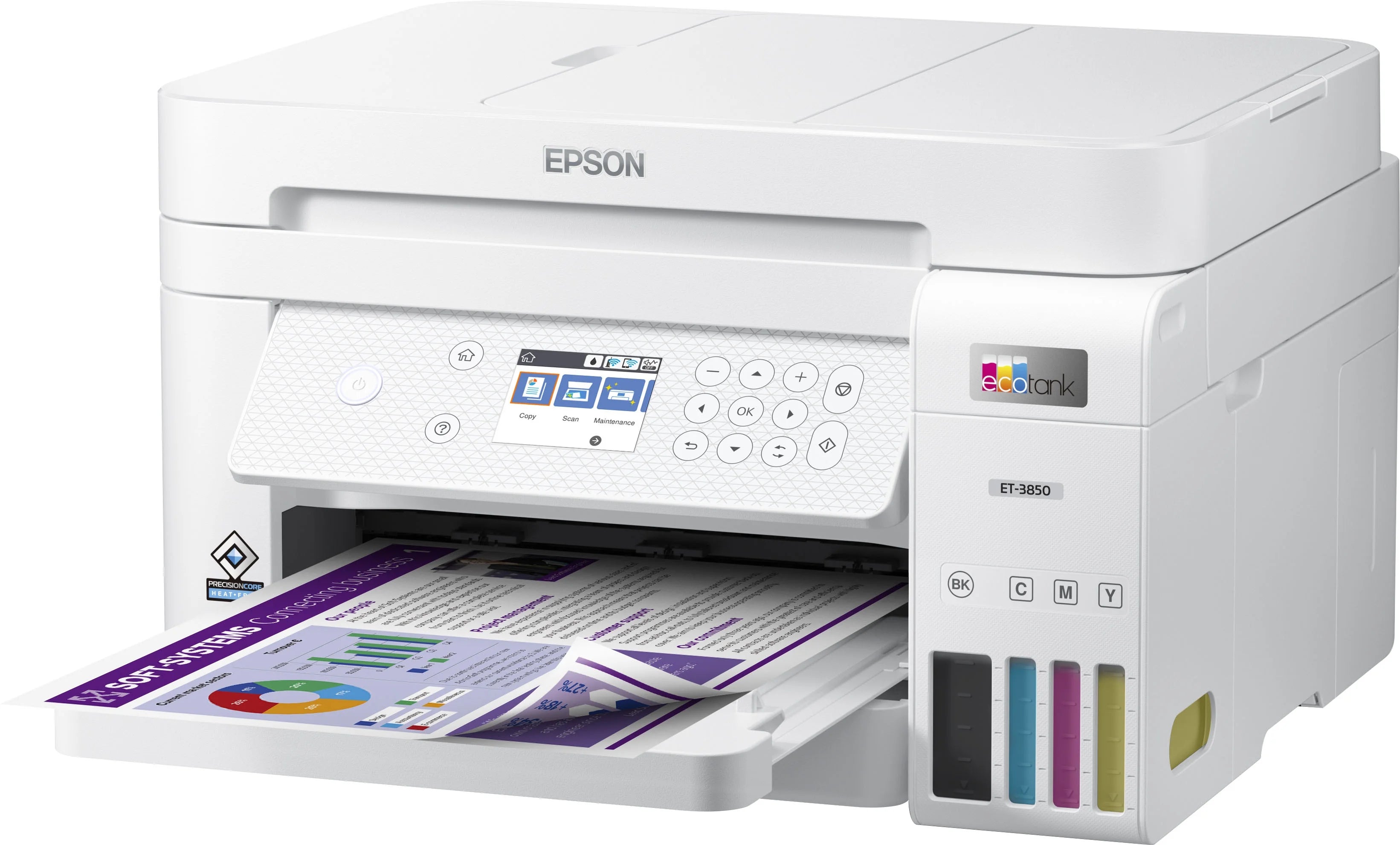 All-in-One Inkjet Printer with Scanner and Copier, White P6056