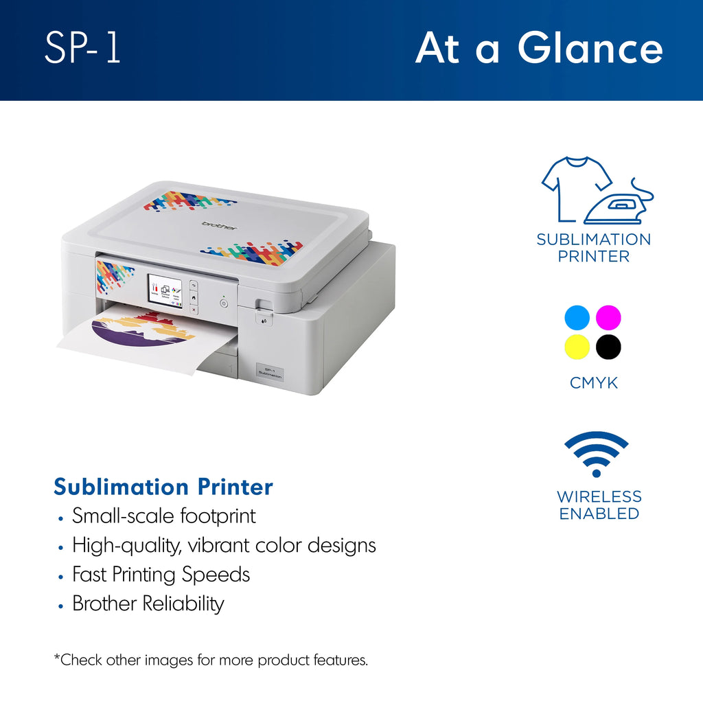 Sublimation Printer and 4-Color Ink Cartridge Set X13375