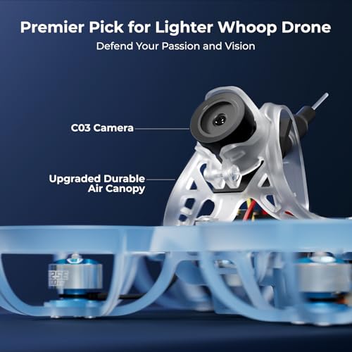 75mm Brushless Whoop Quadcopter with FPV Camera for Racing Freestyle T790303
