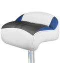 Tempress Pro Casting Boat Seat - White/Blue/Carbon