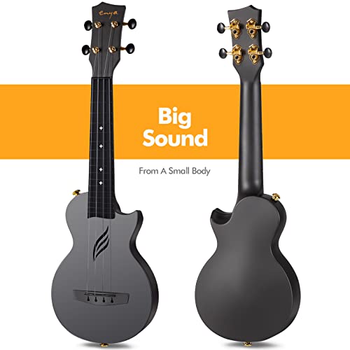 Carbon Fiber Travel Ukulele 23 Inch with Beginner Kit U514