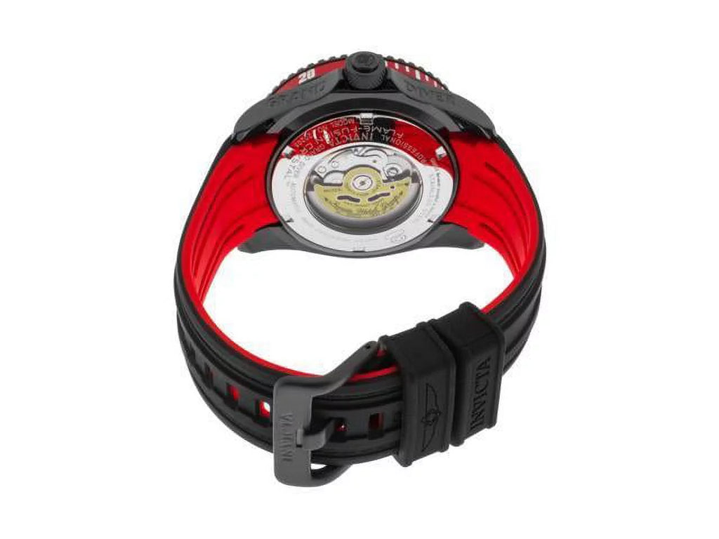 Men's Automatic Diving Watch with Black Silicone Strap U908601