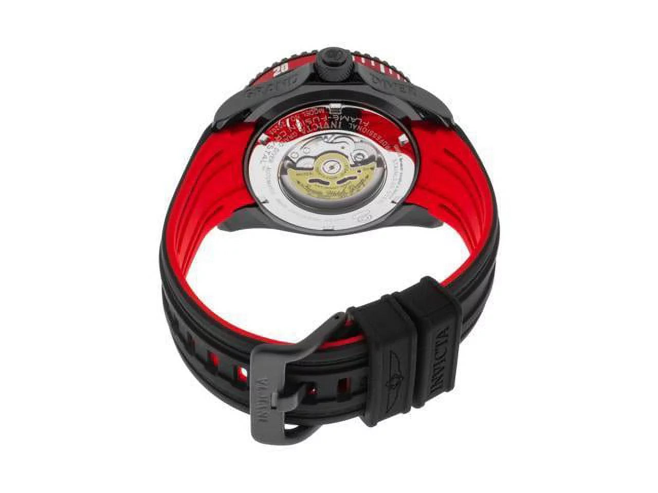 Men's Automatic Diving Watch with Black Silicone Strap U908601
