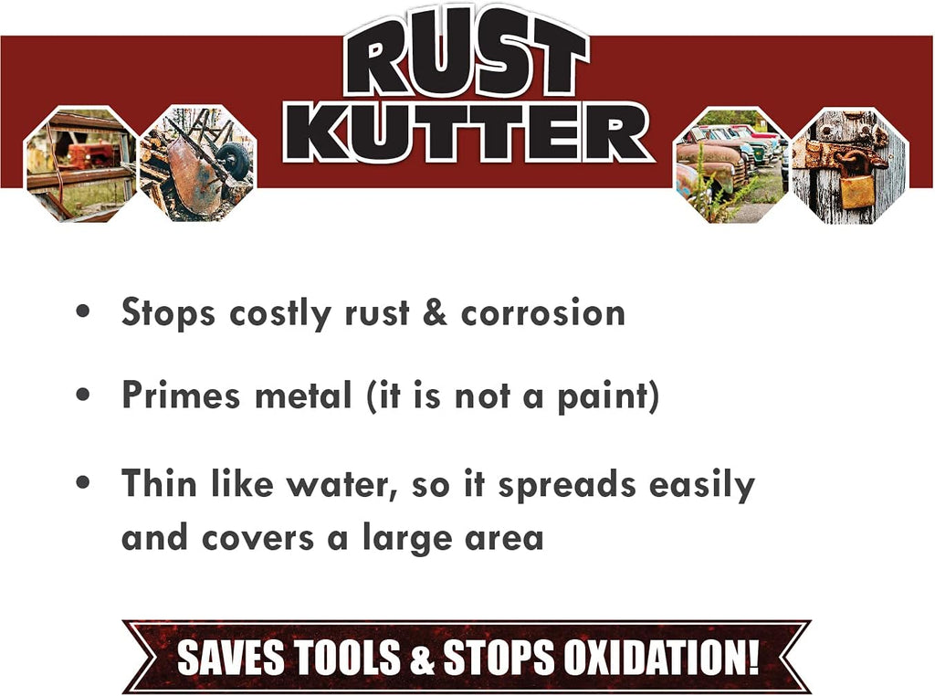 Rust Converter Gallon - Stops Rust and Prepares Surface for Painting, Pack of 2 E33484