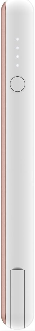 External Battery with Built-in Cables for Smartphones, Rose Gold, 2-Pack A862436
