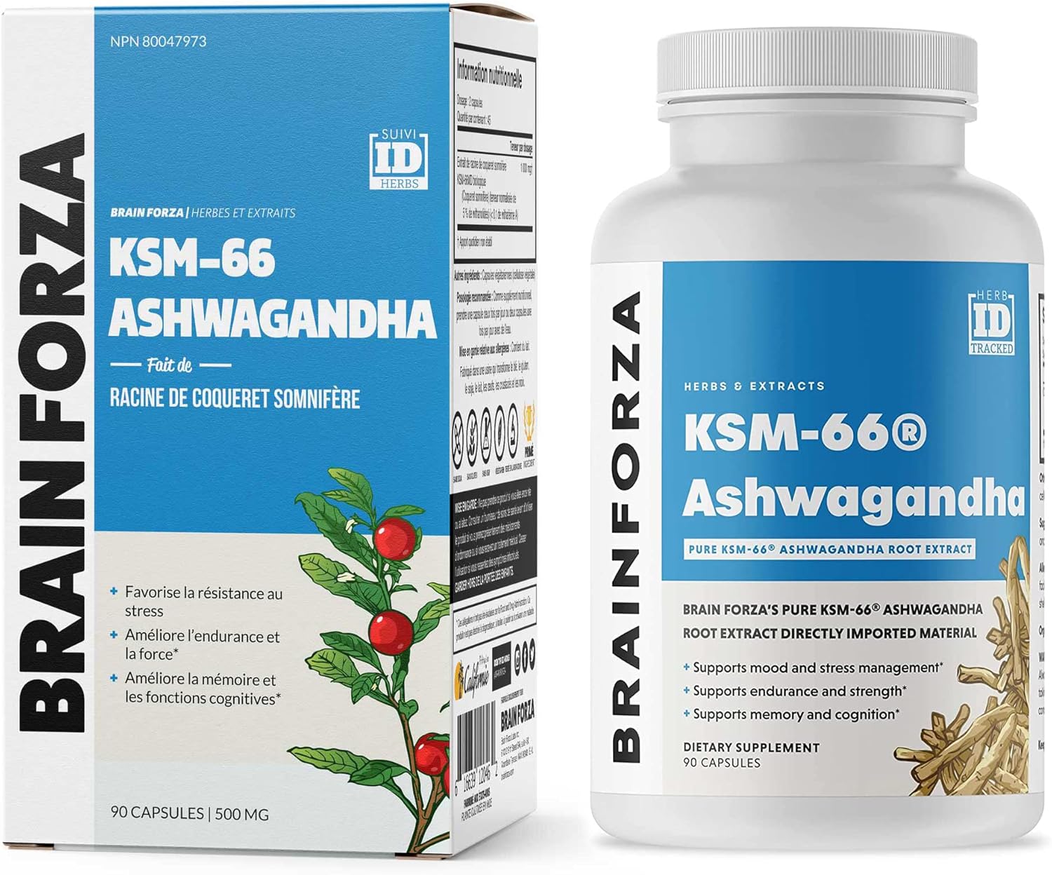 KSM-66 Ashwagandha Root Extract 1000mg, 90 Capsules K309489