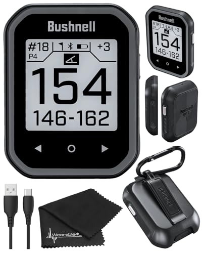 Bushnell Phantom 3 Slope GPS Golf Green with Touchscreen and Magnetic Cart Mount C64332