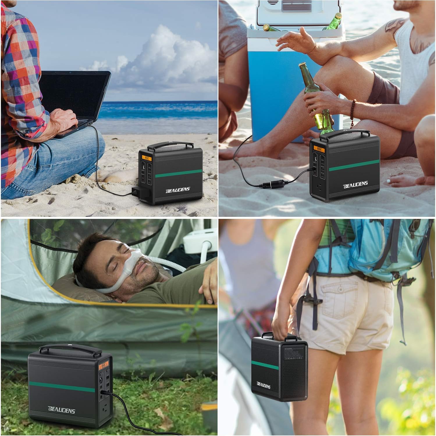 Portable Power Station 166Wh LiFePO4 Solar Generator 150W S868463