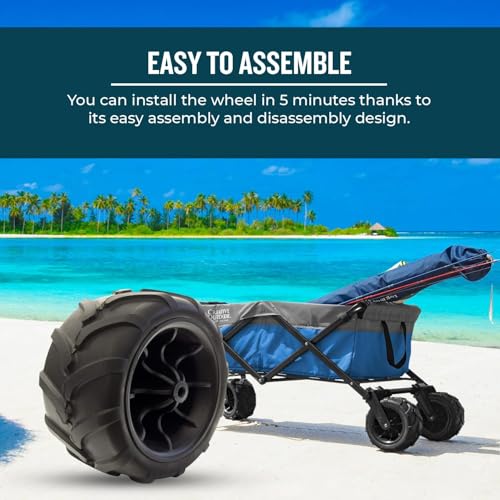 Heavy Duty Solid Tire Wheel for All-Terrain Wagons & Garden Carts A64280