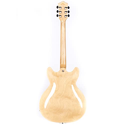 Semi-Hollow Electric Guitar with Stainless Steel Frets Red K5500