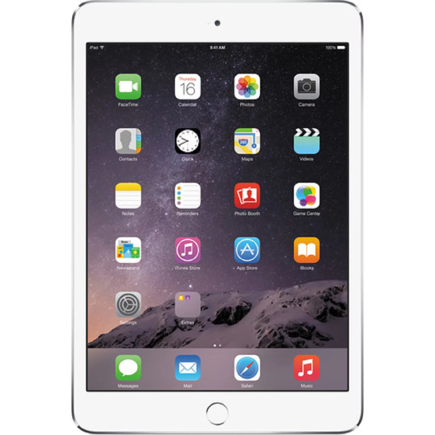 iPad Mini 16GB White Wi-Fi Only Bundle with Bluetooth Earbuds, Case, Charger H727857