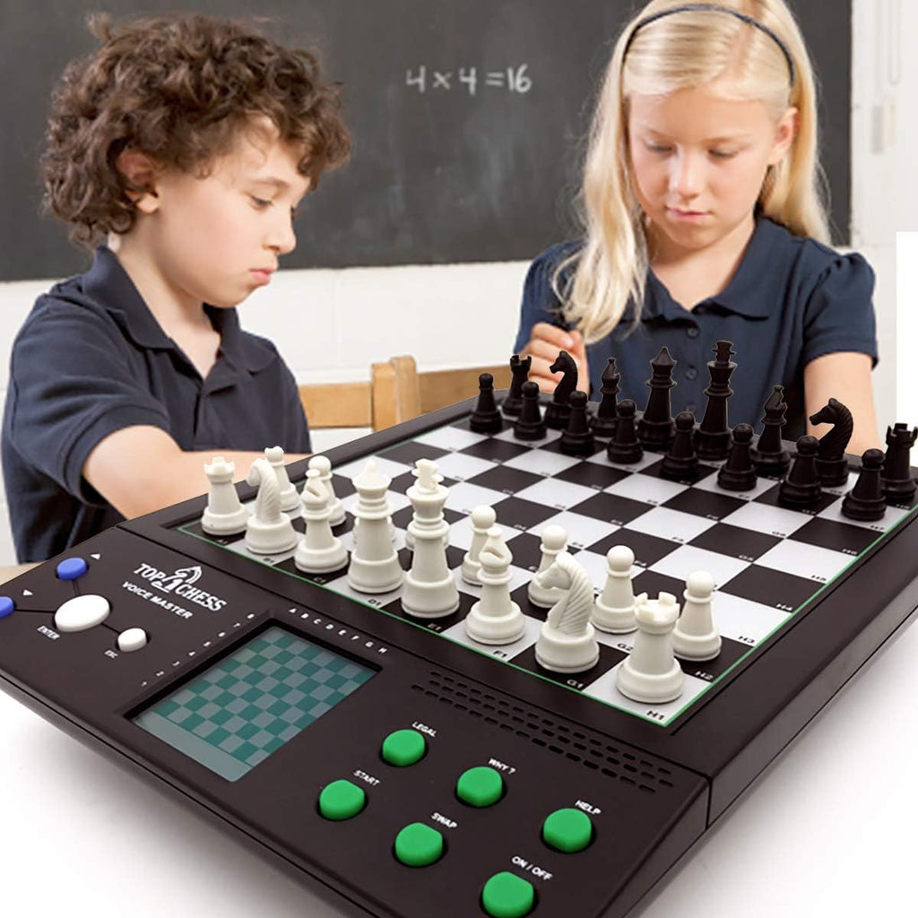 Electronic Voice Chess Academy 8 in 1 Computer Teaching System J297