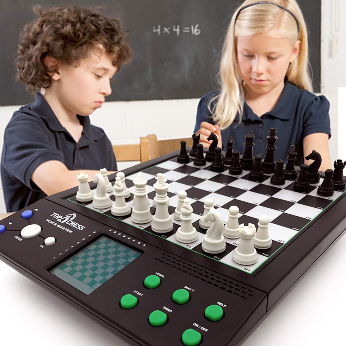 Electronic Voice Chess Academy 8 in 1 Computer Teaching System J297