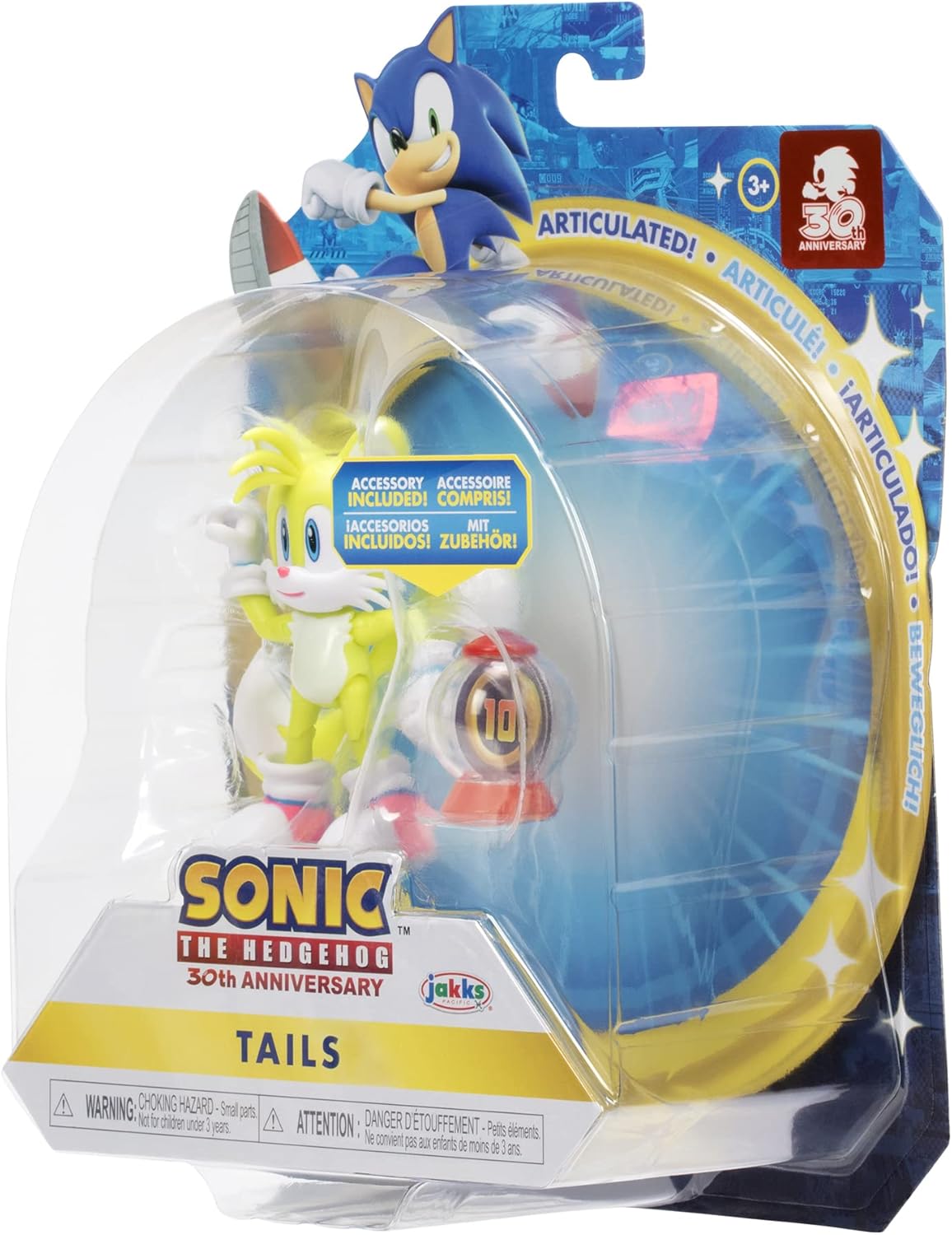 4-Inch Action Figure Modern Tails with Ring Item Box Collectible Toy Y2757