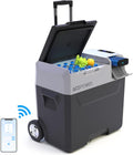 LiONCooler 12 Volt Refrigerator, 52 Quarts -4℉-68℉ Portable Refrigerator, 12/24V DC and 100-240V AC Portable Freezer with Removable & Rechargeable Battery, Portable Car Fridge PX50 Rv Refrigerator for Car, RV, Camping and Home Use
